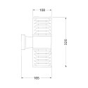 Lampada a muro giardino IP54 applique moderna a cilindro Bronx Maytoni Sconti
