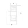 Éclairage extérieur applique murale de jardin IP54  cylindre moderne Bronx Maytoni Réductions