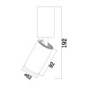 Faretto lampada soffitto parete luce spot regolabile Focus S Maytoni 