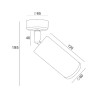 Faretto spot regolabile lampada luce soffitto parete Focus Maytoni Scelta