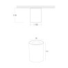 Faretto bianco da soffitto lampada spot cucina soggiorno Slim Maytoni Offerta