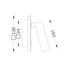 Lampada applique a muro dorata luce LED faretto spot Los 176 Maytoni Vendita