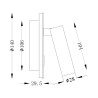 Applique da parete rotonda LED faretto spot regolabile Los 176 Maytoni Caratteristiche
