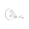 Applique da parete rotonda LED faretto spot regolabile Los 176 Maytoni Modello