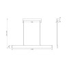 Lampadario LED a sospensione regolabile moderno 118,5cm Step Maytoni Acquisto