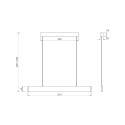 Lampadario moderno a sospensione 91cm regolabile luce LED Step Maytoni Costo