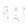 Spot suspendu noir pour rail de plafond Focus LED Maytoni Offre
