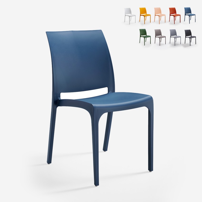 Chaise empilable pour bar restaurant jardin extérieur intérieur Volga BICA Offre Chaise empilable pour bar restaurant jardin extérieur intérieur Volga BICA Offre
