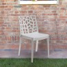 Chaise empilable moderne pour bar extérieur restaurant et jardin Matrix BICA Modèle