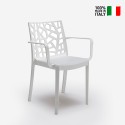 Sedia giardino esterno bar con braccioli moderna Matrix Armchair BICA Saldi