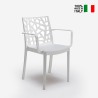 Sedia giardino esterno bar con braccioli moderna Matrix Armchair BICA Saldi