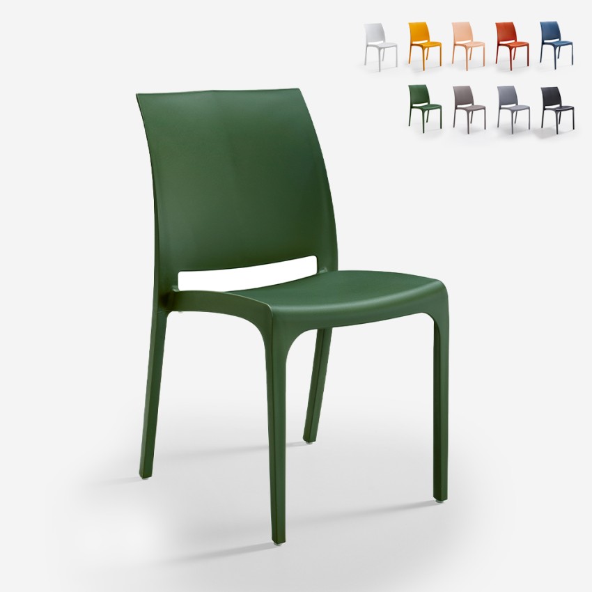 25er Set Volga BICA Stapelbare Stühle für Bars, Restaurants und Gärten Rabatte