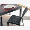 Stock 19 sedie impilabili rattan giardino bar ristorante Virginia BICA Modello
