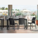 Stock 19 sedie impilabili rattan giardino bar ristorante Virginia BICA Misure