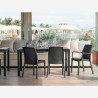 Stock 19 sedie impilabili rattan giardino bar ristorante Virginia BICA Misure