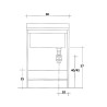 Meuble de buanderie 60x60 cm 2 portes avec lavabo Edilla Montegrappa Caractéristiques