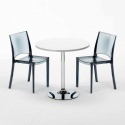Weiß Rund Tisch und 2 Stühle Farbiges Polypropylen-Innenmastenset Grand Soleil B-Side Spectre Rabatte