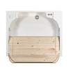 Lavatoio asse in legno mobile 2 ante 60x50cm lavanderia Edilla Montegrappa Catalogo
