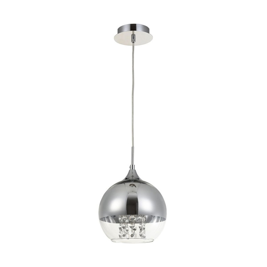 Lampada sfera sospesa a soffitto vetro cromato Ø 20cm Fermi Maytoni Promozione Lampada sfera sospesa a soffitto vetro cromato Ø 20cm Fermi Maytoni Promozione