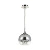 Lampada sfera sospesa a soffitto vetro cromato Ø 20cm Fermi Maytoni Promozione