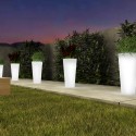 Hoher leuchtender Gartenblumentopf h102 LED RGB Solar Arkema Tondo Aktion