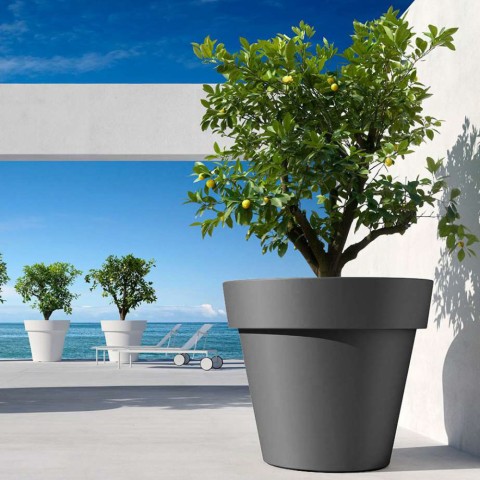 Vaso grande ø 80cm per piante esterno bar giardino terrazzo Cornaglia Promozione