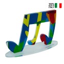 Sculpture décorative pop art note de musique colorée Tricroma Réductions