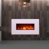 Weißer elektrischer Wandkamin 1500W Flammeneffekt LED Monte Bianco Verkauf