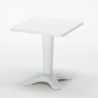 Weiß Quadratisch Tisch und 2 Stühle Farbiges Polypropylen-Innenmastenset Grand Soleil Cristal Light Terrace Kauf