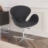 Bürosessel Drehstuhl im modernen Design aus grauem Stoff Robin Verkauf