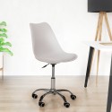 Chaise de bureau design pivotant réglables en hauteur avec roues Octony Modèle