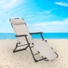 Chaise longue pliante de plage multipositions Emily Lux Zero Gravity Prix