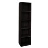 Libreria alta in legno 5 ripiani soggiorno ufficio 40x172 cm Darren Scelta