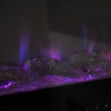 Camino a incasso parete stufa elettrica fiamma multicolore LED Chicago Modello