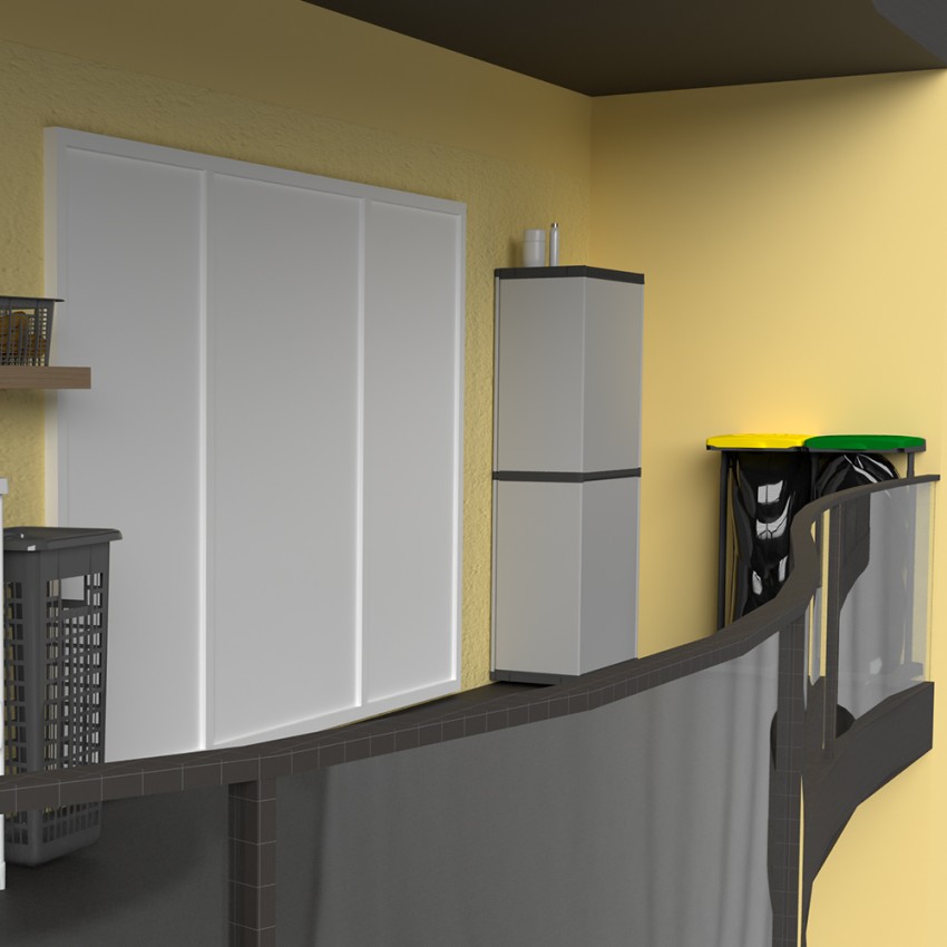 Hillie Indoor Outdoor 1-türiger Hochschrank mit 4 Regalböden Aktion Hillie Indoor Outdoor 1-türiger Hochschrank mit 4 Regalböden Aktion