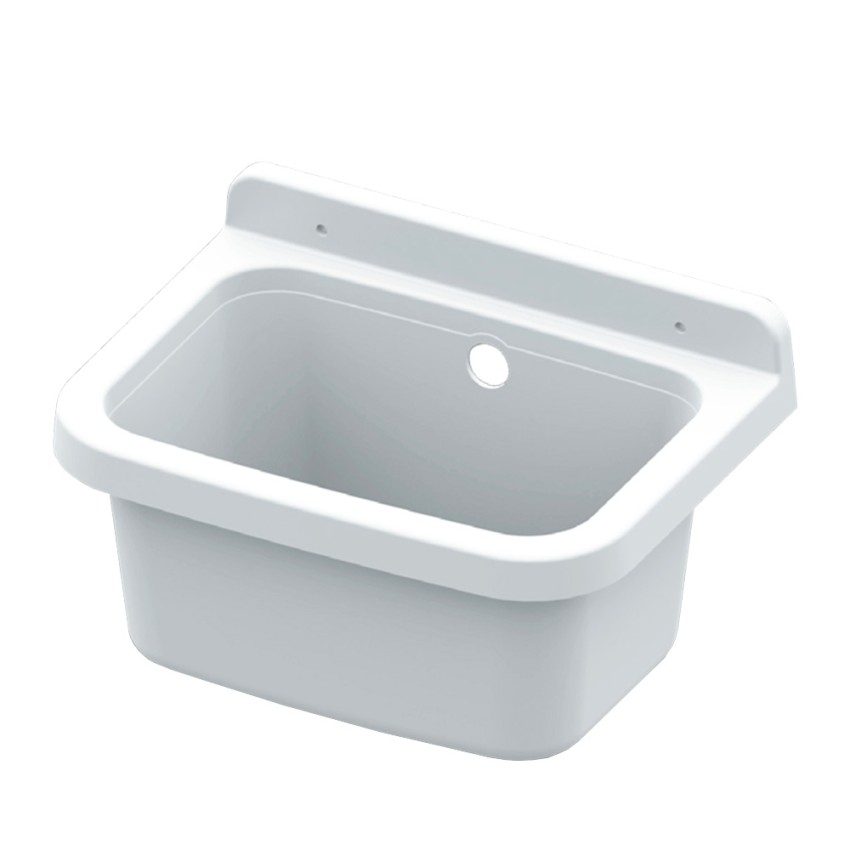 Wandwaschbecken aus Harz für Wäsche Garten 39x39x24cm Sink 40 Aktion Wandwaschbecken aus Harz für Wäsche Garten 39x39x24cm Sink 40 Aktion