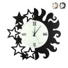 Orologio tondo da parete artigianale in metallo Sole e Stelle Ceart Vendita