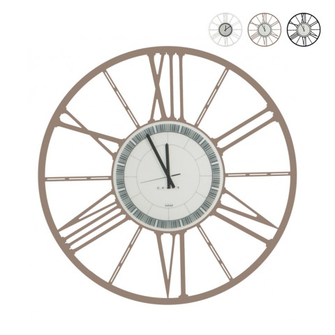 Horloge murale ronde moderne classique industrielle 80cm Roue de Ceart Promotion