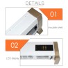 Radiateur électrique convecteur chauffant 2000W sur pied Way M Vente