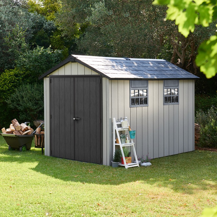 Abri de jardin grand modèle 230x350x242cm résine Oakland 7511 Keter K226027 Promotion