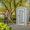 Casetta da giardino in resina PVC con pavimento 129x103x196cm Manor 4x3 Keter Prezzo