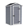 Casetta da giardino in resina PVC con pavimento 129x103x196cm Manor 4x3 Keter Sconti