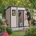 Casetta box attrezzi da giardino in resina PVC 183,5x111x200,5cm Manor Pent 6x4 Keter Caratteristiche