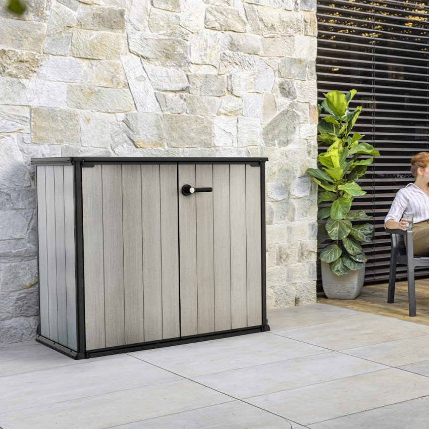 Coffre extérieur en résine pour outils de jardin Patio Store Keter K232781 Promotion Coffre extérieur en résine pour outils de jardin Patio Store Keter K232781 Promotion