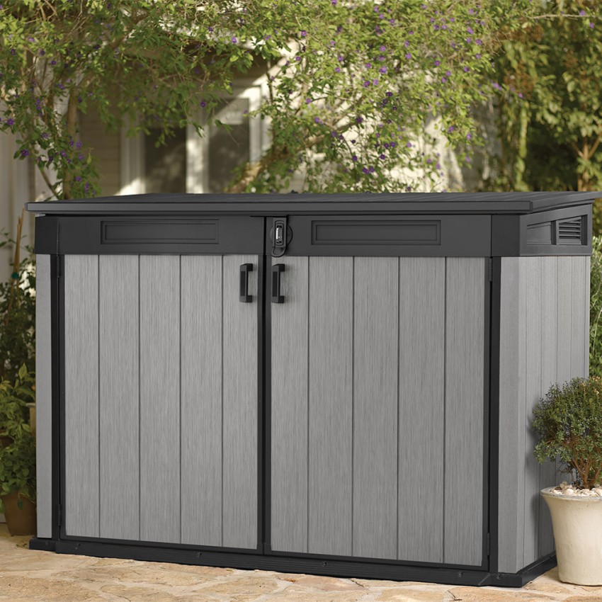Coffre de rangement extérieur pour jardin, malle à outils Grande Store Keter K255064 Promotion Coffre de rangement extérieur pour jardin, malle à outils Grande Store Keter K255064 Promotion