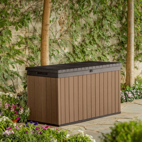 Garten-Aufbewahrungsbox aus Kunstharz für den Außenbereich Darwin Box 150G Keter K252701