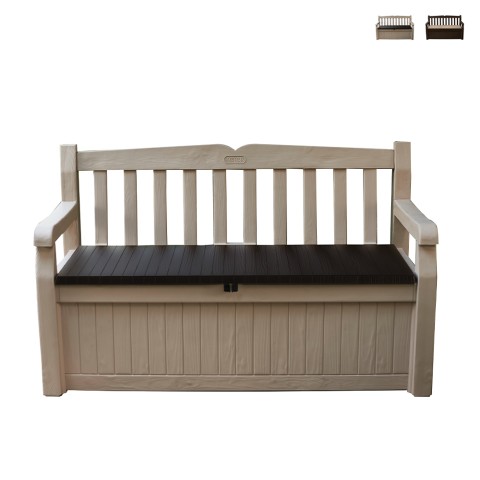 Banc coffre de jardin extérieur avec rangement Eden Keter Promotion