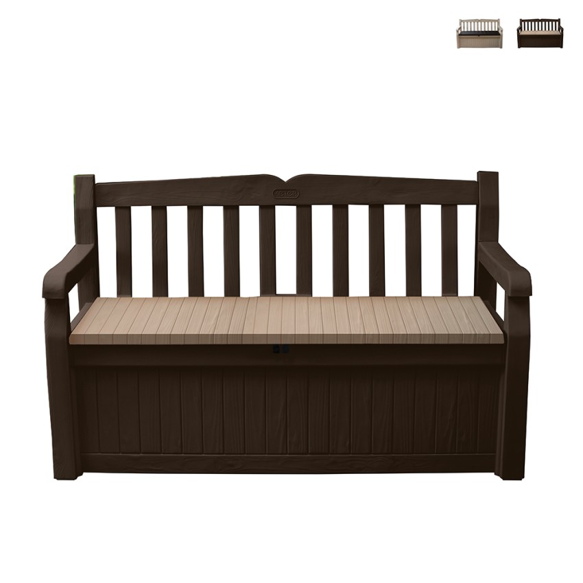 Panchina cassapanca da esterno giardino contenitore portaoggetti Eden Keter Vendita Panchina cassapanca da esterno giardino contenitore portaoggetti Eden Keter Vendita