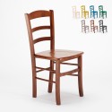 Chaises en bois ru stique pour bar salle à manger et restaurant Paesana Wood Promotion