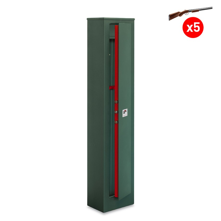 Waffenschrank gesichert für 5 Gewehre mit Schlüssel Shield X1 Aktion Waffenschrank gesichert für 5 Gewehre mit Schlüssel Shield X1 Aktion